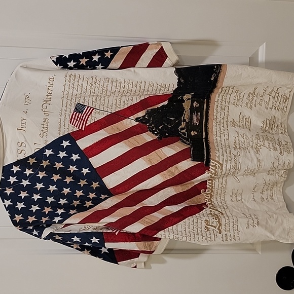 Cotton Traders Sport American Flag Polo Shirt Size XXL 🇺🇸 - Picture 4 of 8